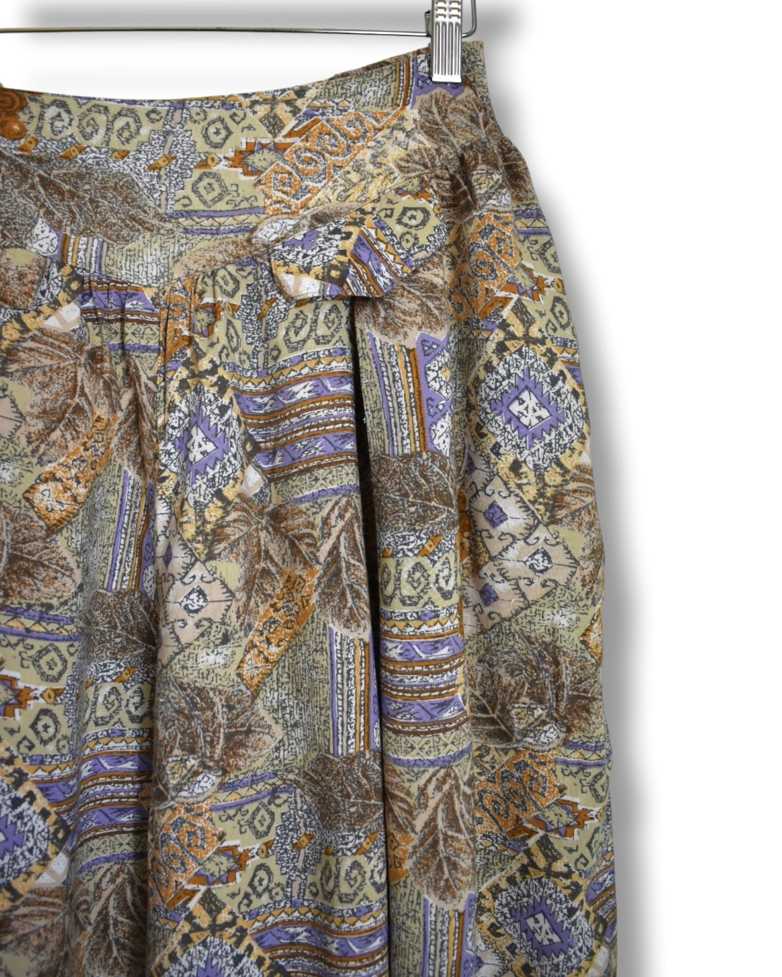 Vintage Wide-Leg Culotte Shorts – 100% Viscose