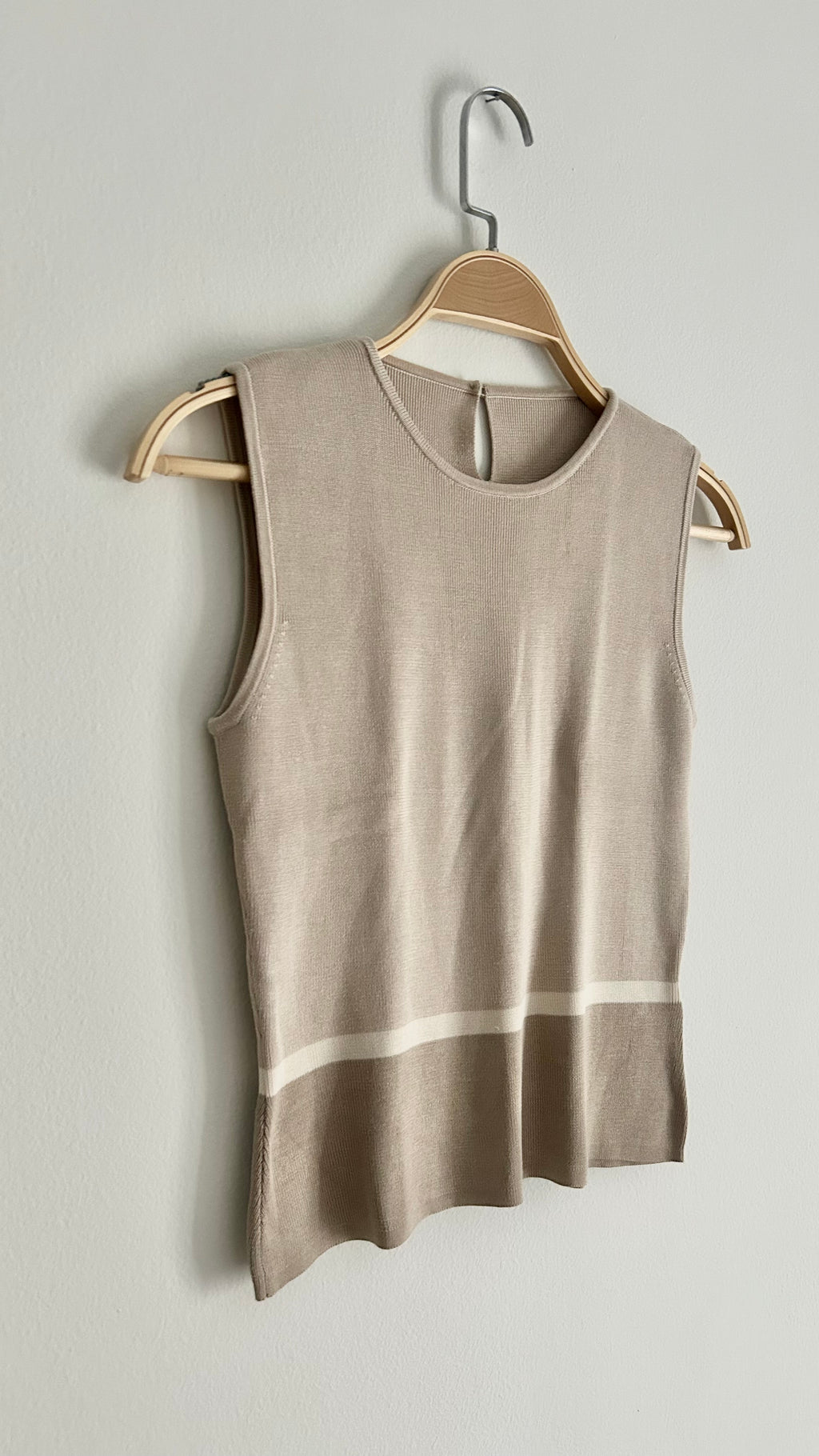 Vintage Sleeveless Silk Knit Top