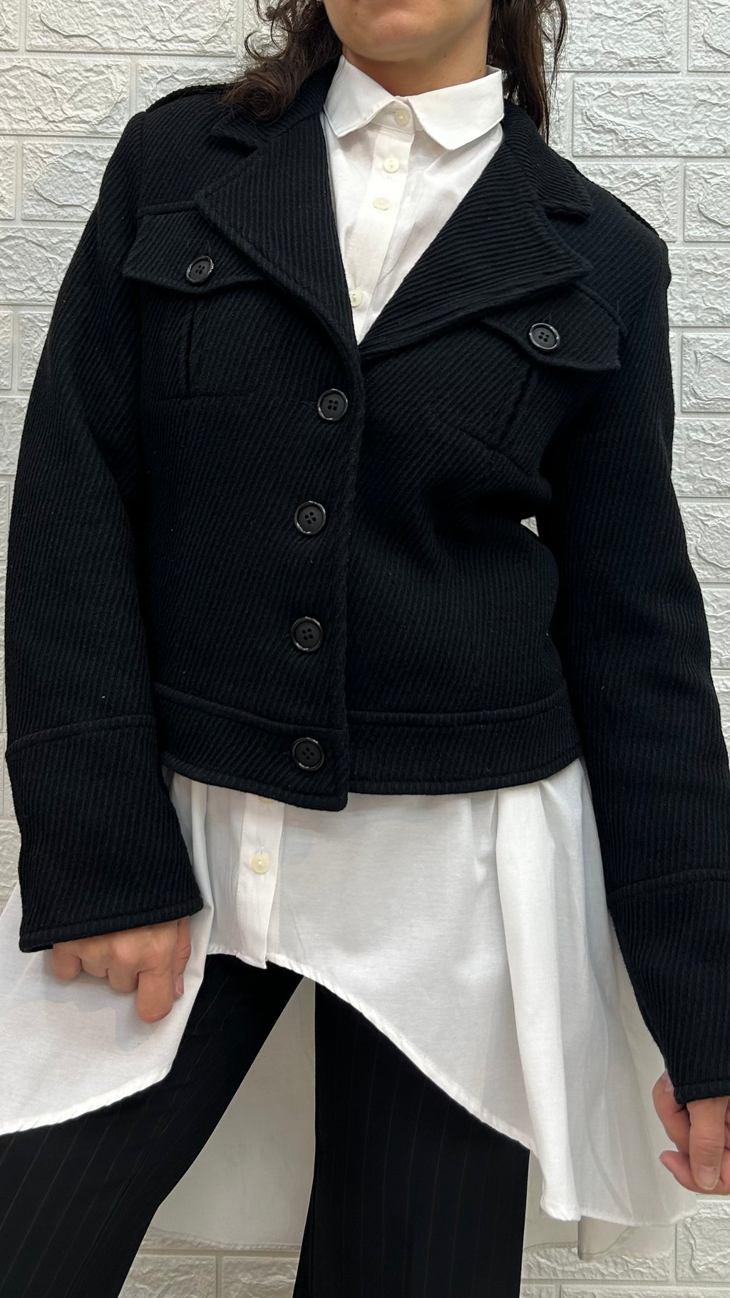 70’s  Ribbed Wool Blazer