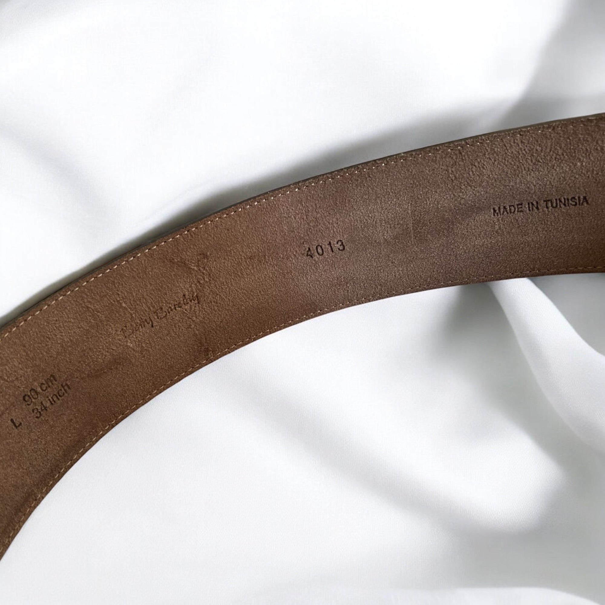 Vintage Brown Leather Belt