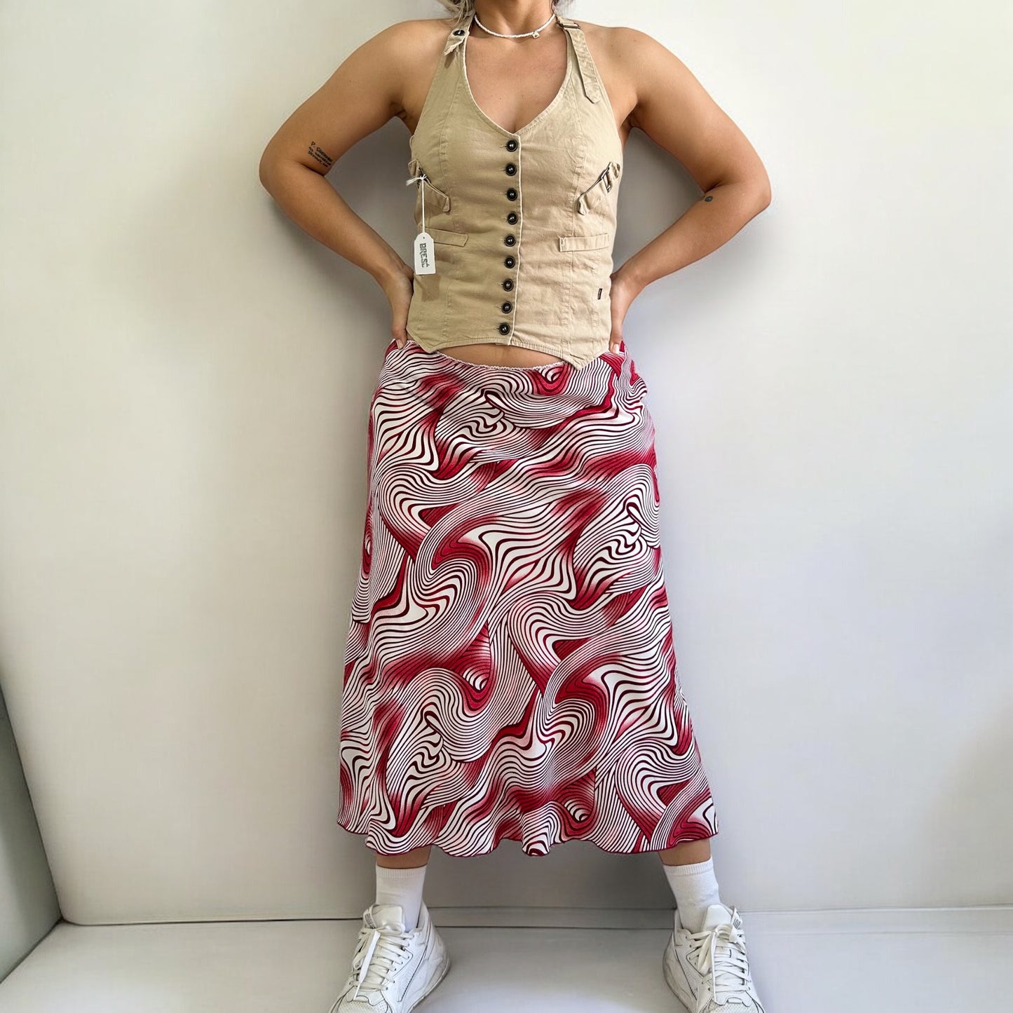 Y2K Patterned Skirt