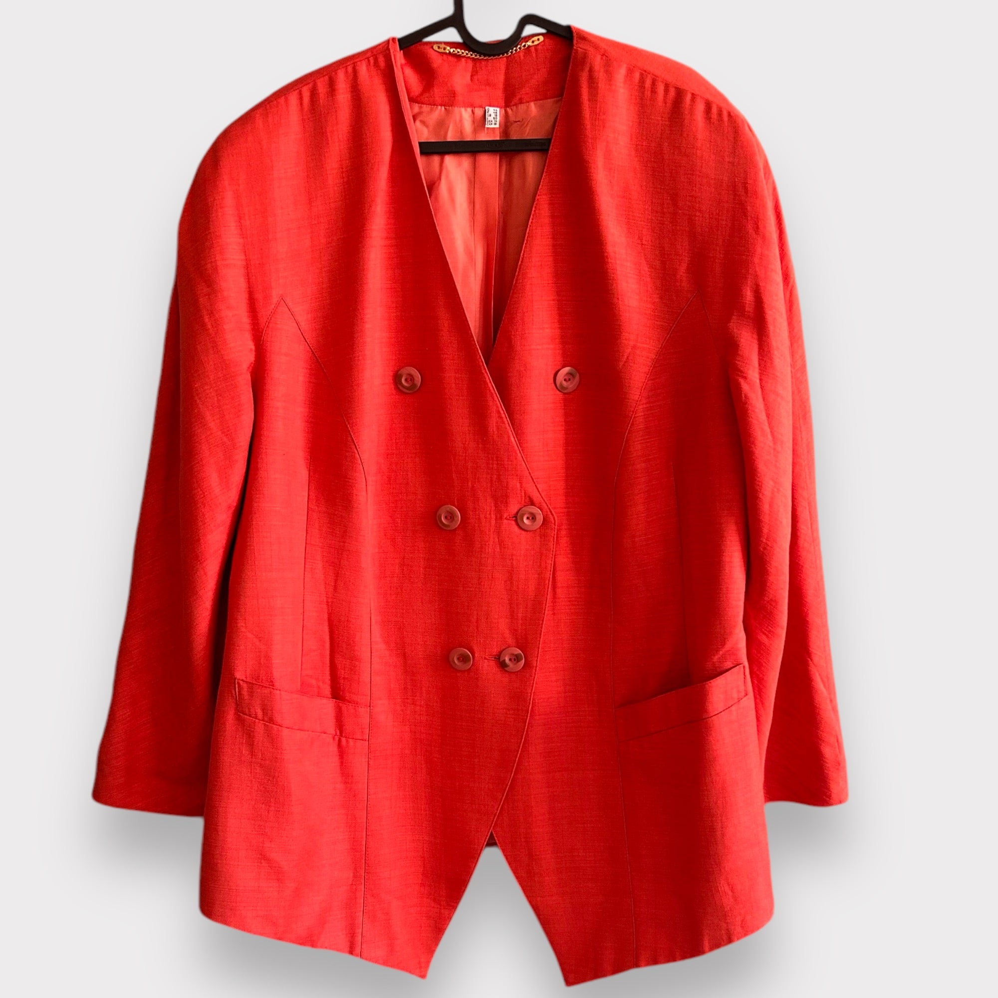 Vintage Oversized Orange Blazer