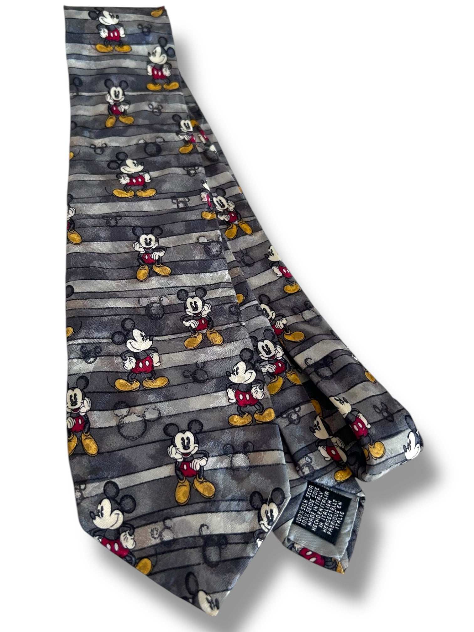 Vintage Collectible Silk Tie - Tie Rack + Disney - Mickey & Co