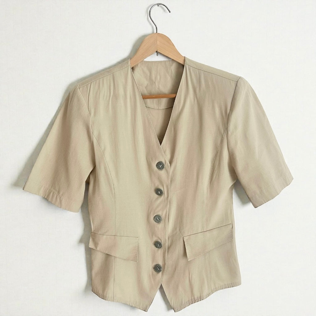 Vintage Structured Tailored Top