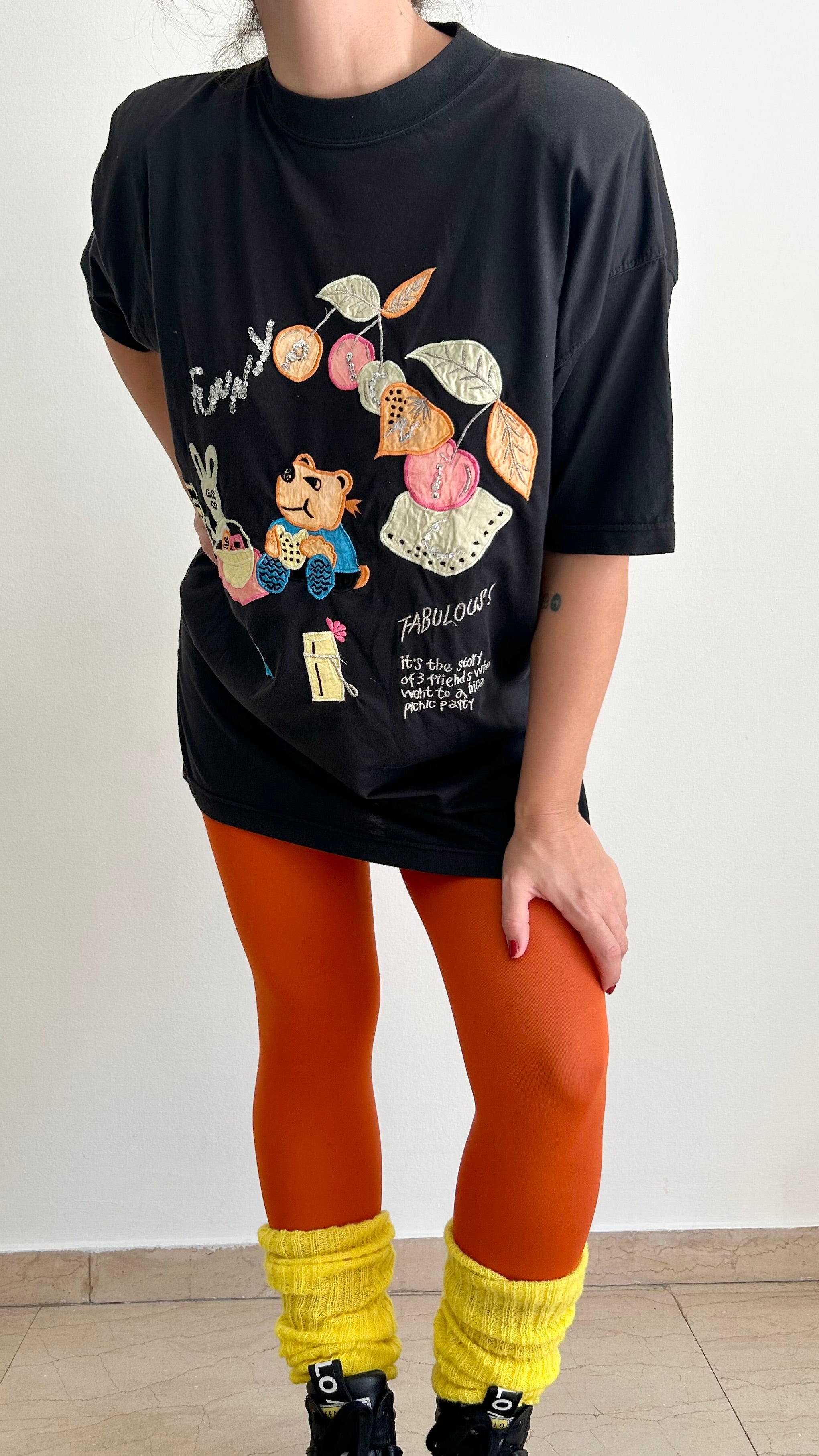 Vintage Oversized Embroidered T-Shirt