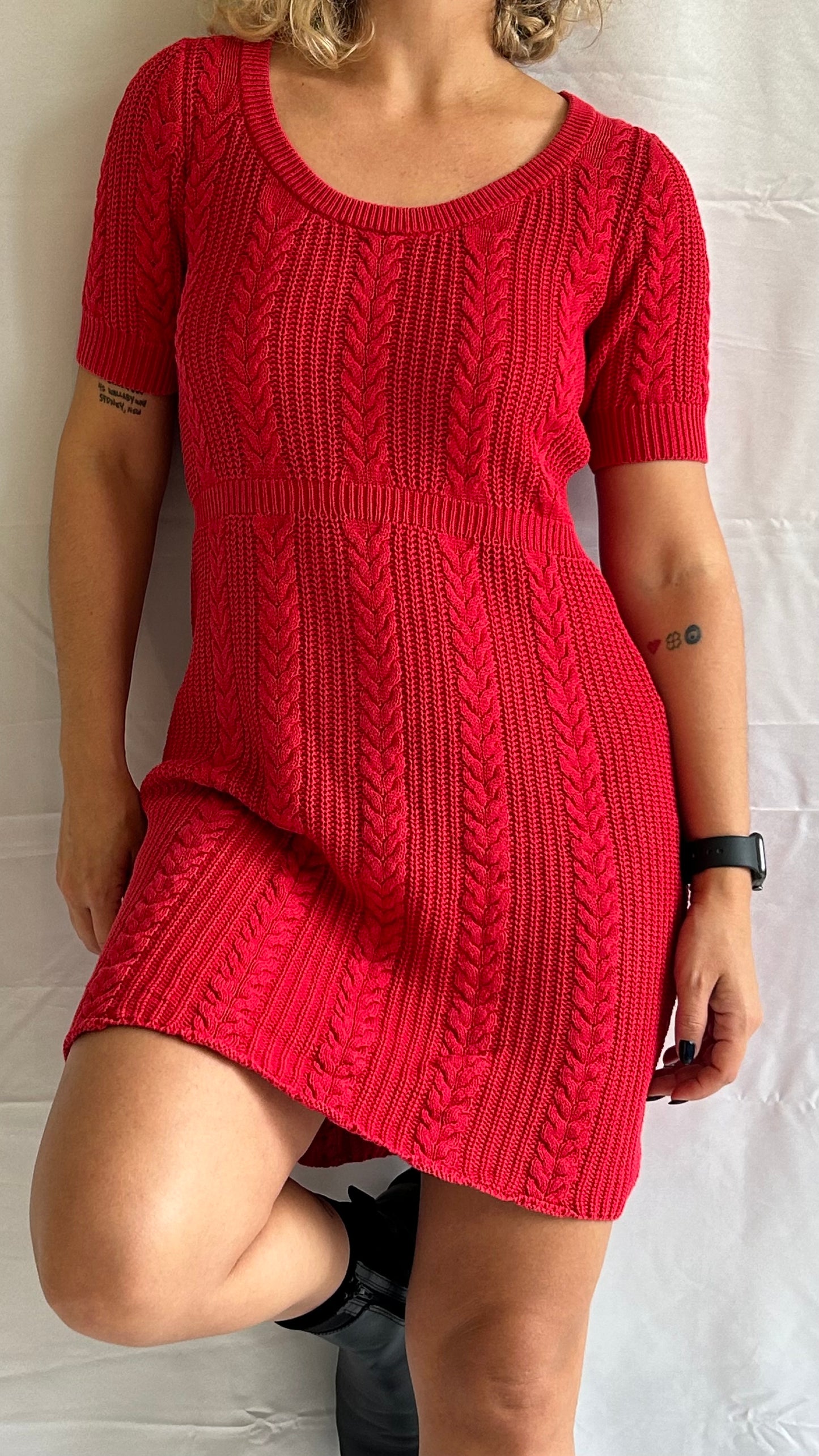 Knitted Red Dress