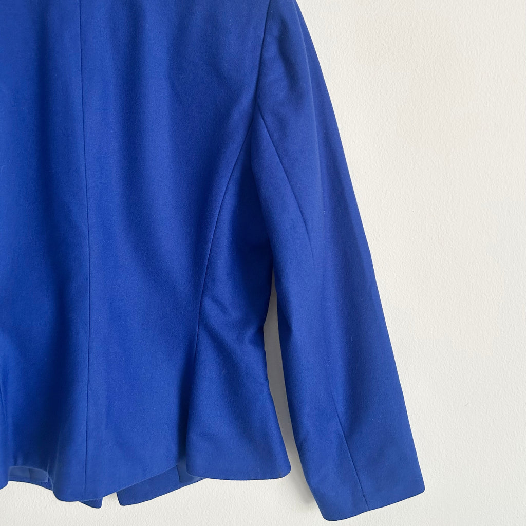 Vintage Wool Blazer with Black Lapel