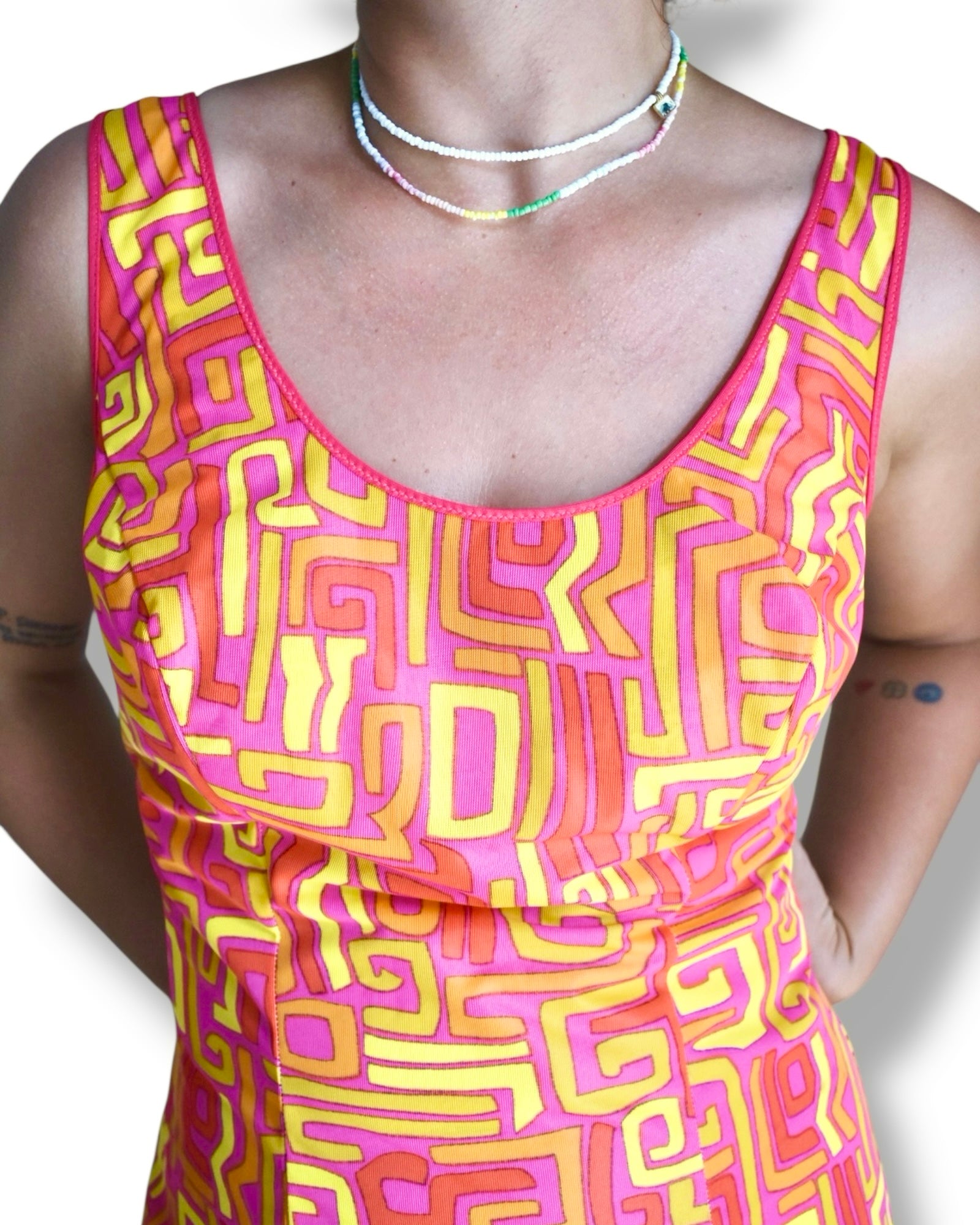 Vintage 70s Nightdresses – Geometric Prints & Vertical Stripes