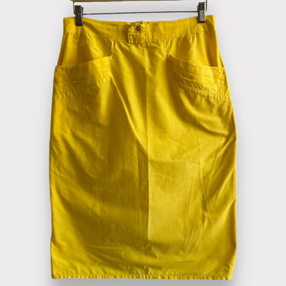 Vintage Yellow MidiSkirt