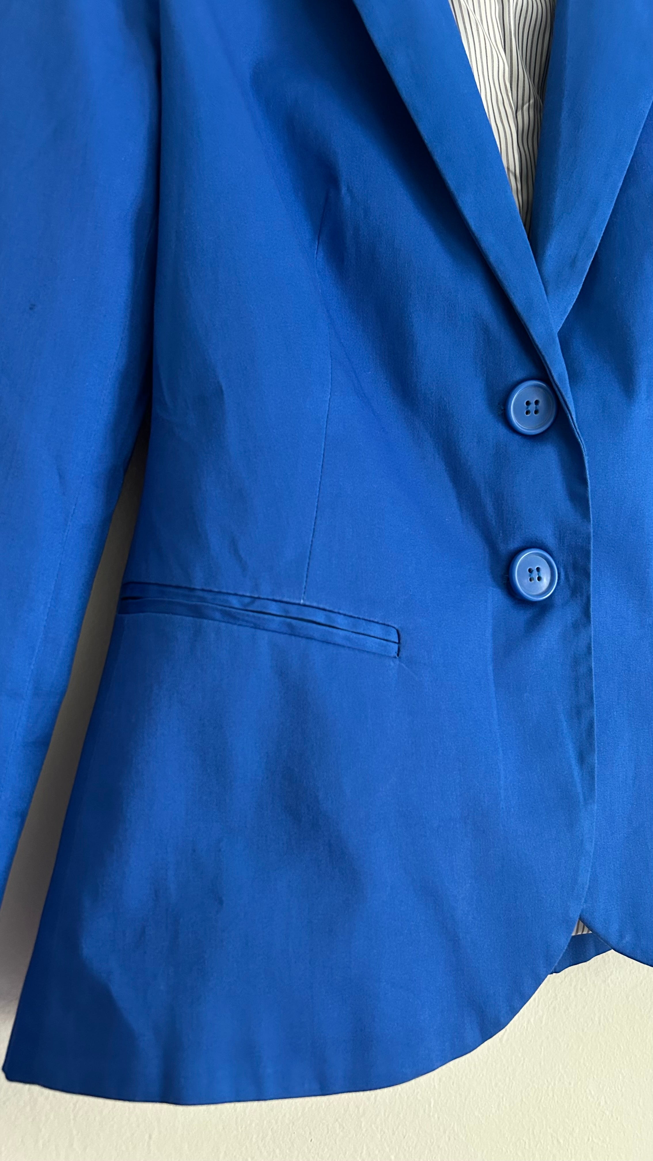 Vintage Royal Blue Blazer | 2000s | Size L