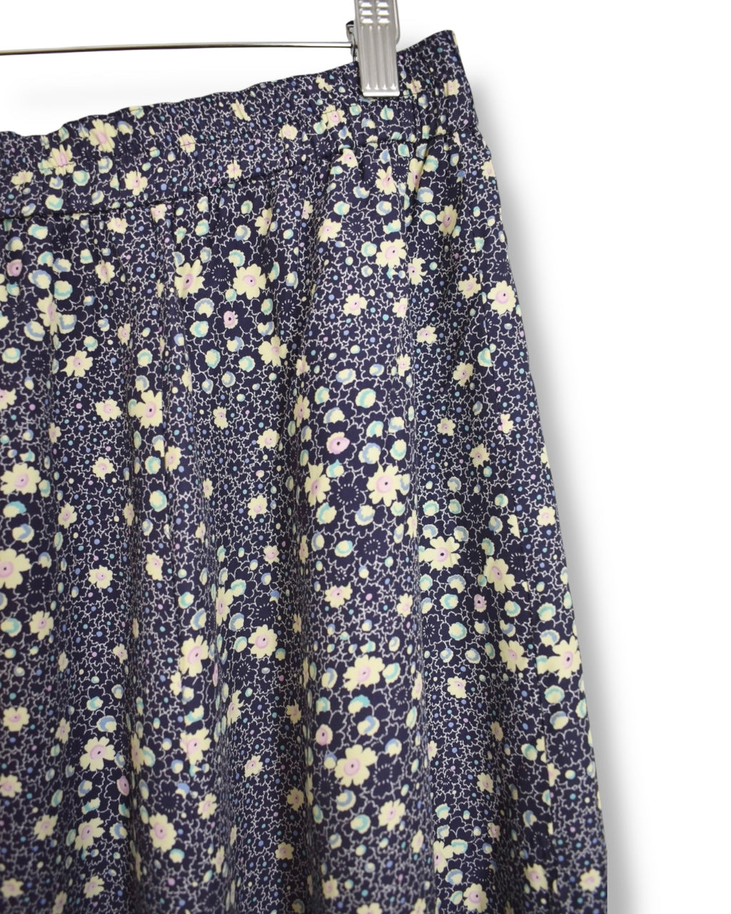 Floral Midi Skirt – Lightweight Viscose