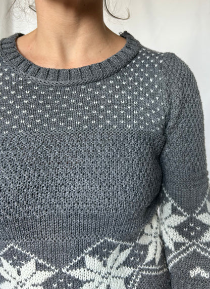 Knitted Patterned Sweater