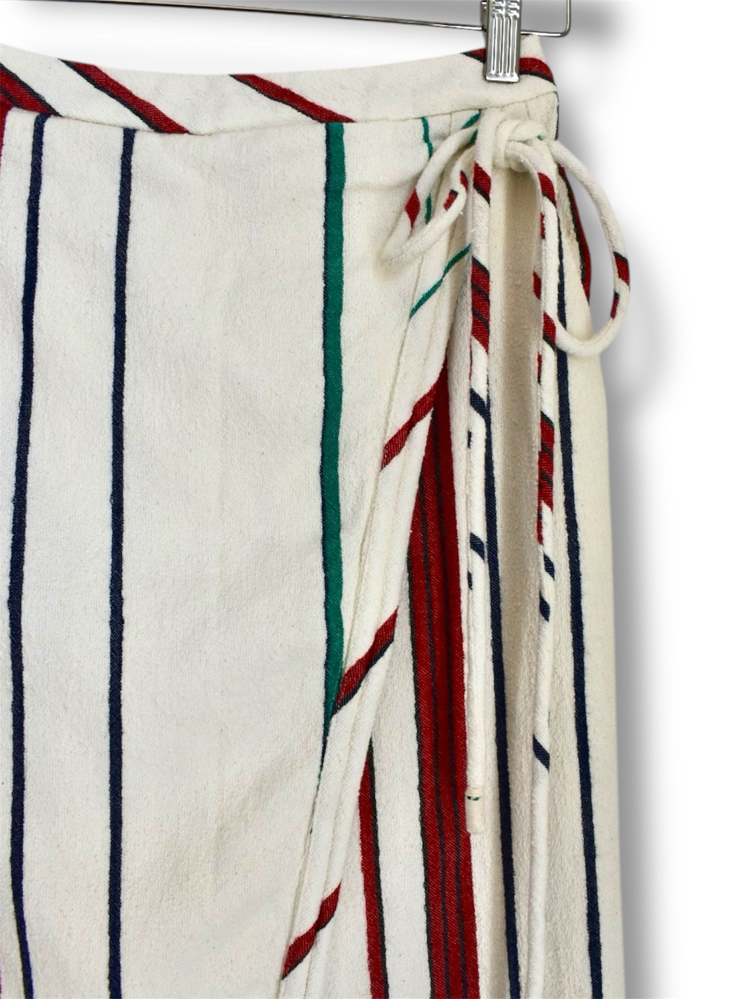 Fold Over Viscose Midi Skirt with Pockets
