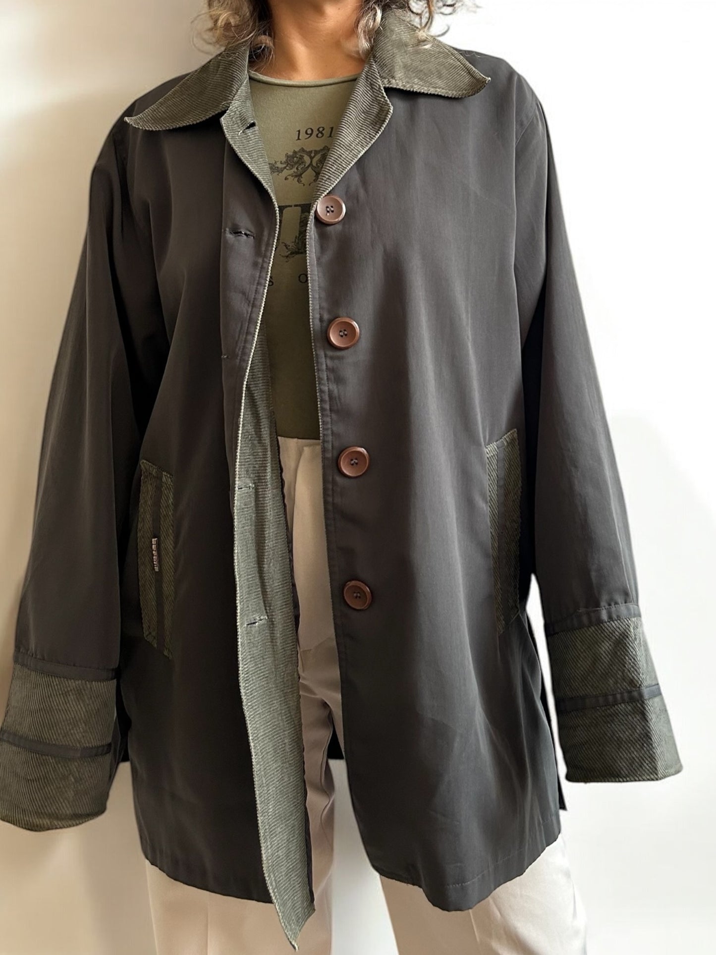 Vintage Olive Green Coat