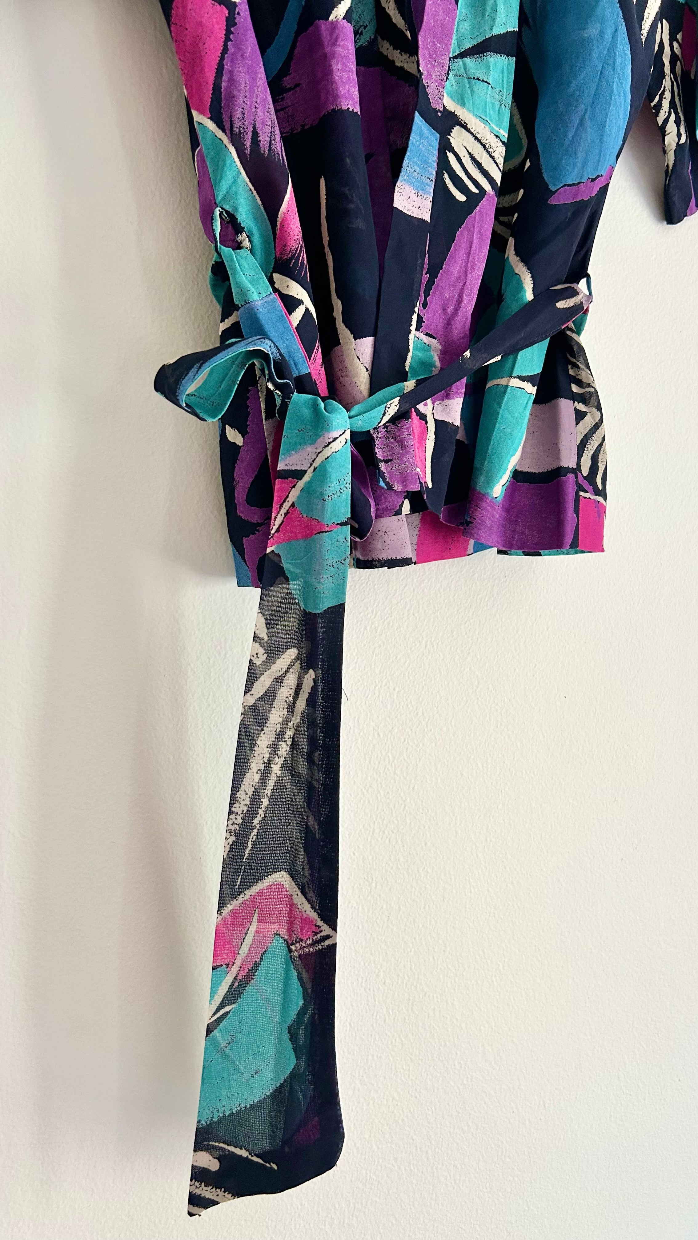 Vintage Handmade Kimono-Style Blouse | One Size
