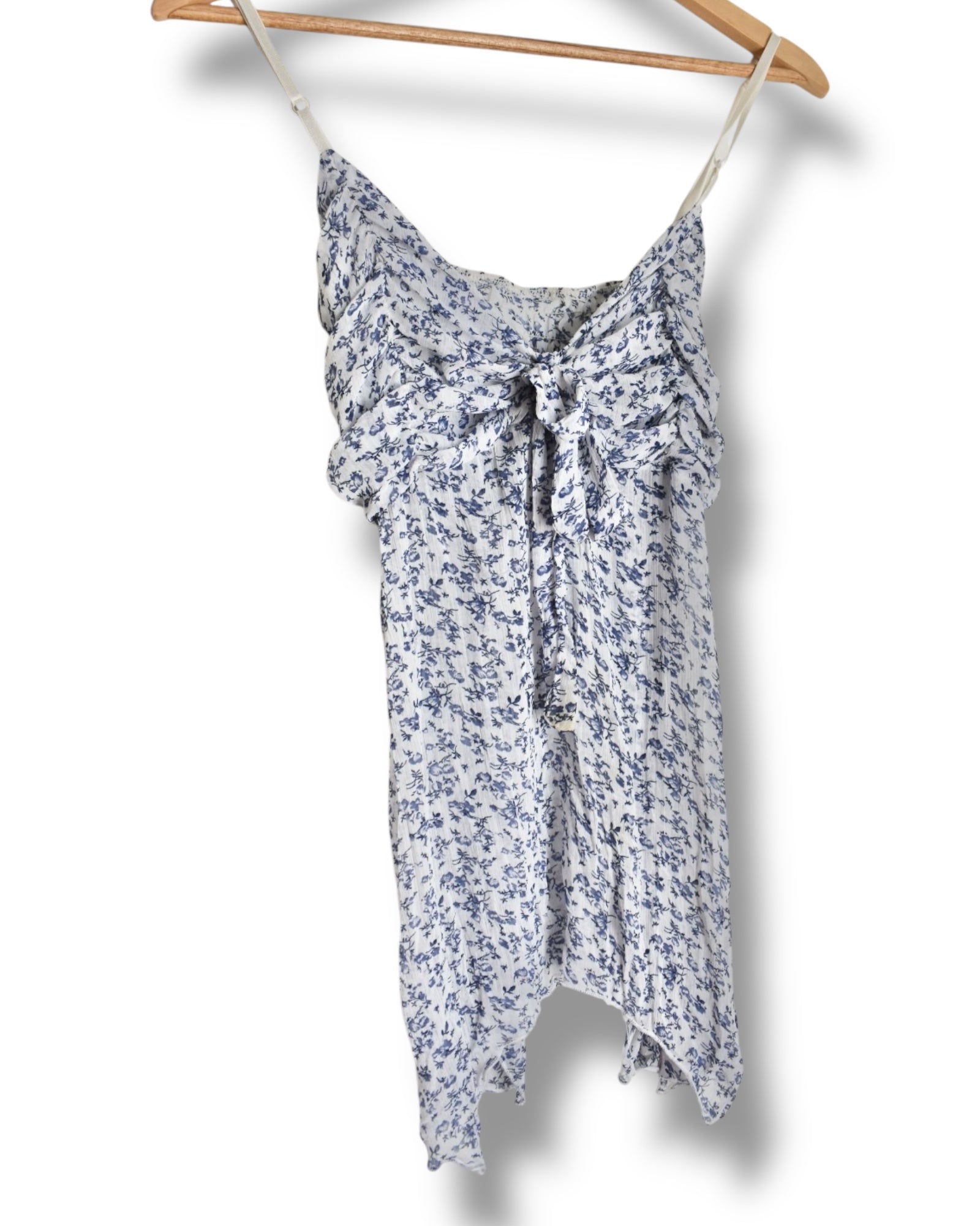 Y2K White Sheer Viscose Cami Top
