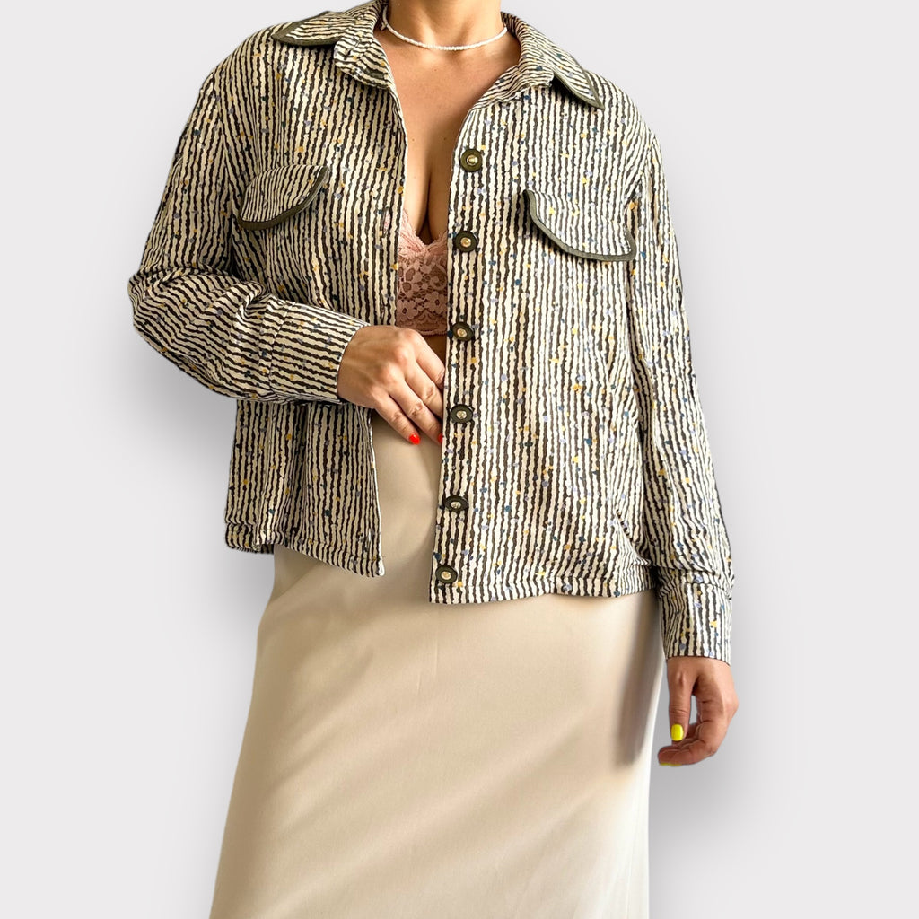70’s Patterned Long Sleeve Shirt