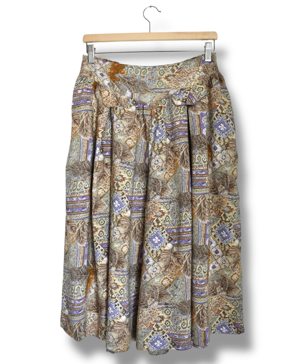 Vintage Wide-Leg Culotte Shorts – 100% Viscose