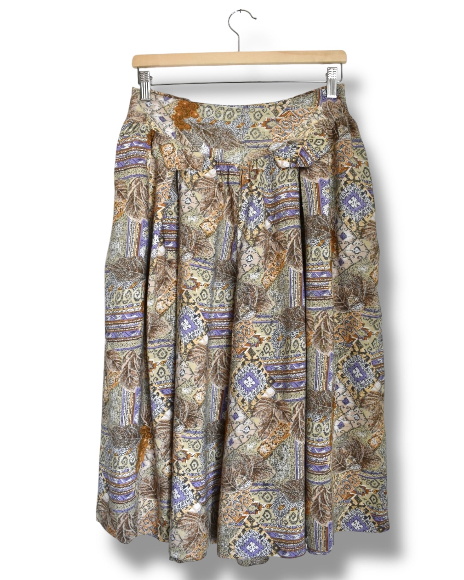 Vintage Wide-Leg Culotte Shorts – 100% Viscose