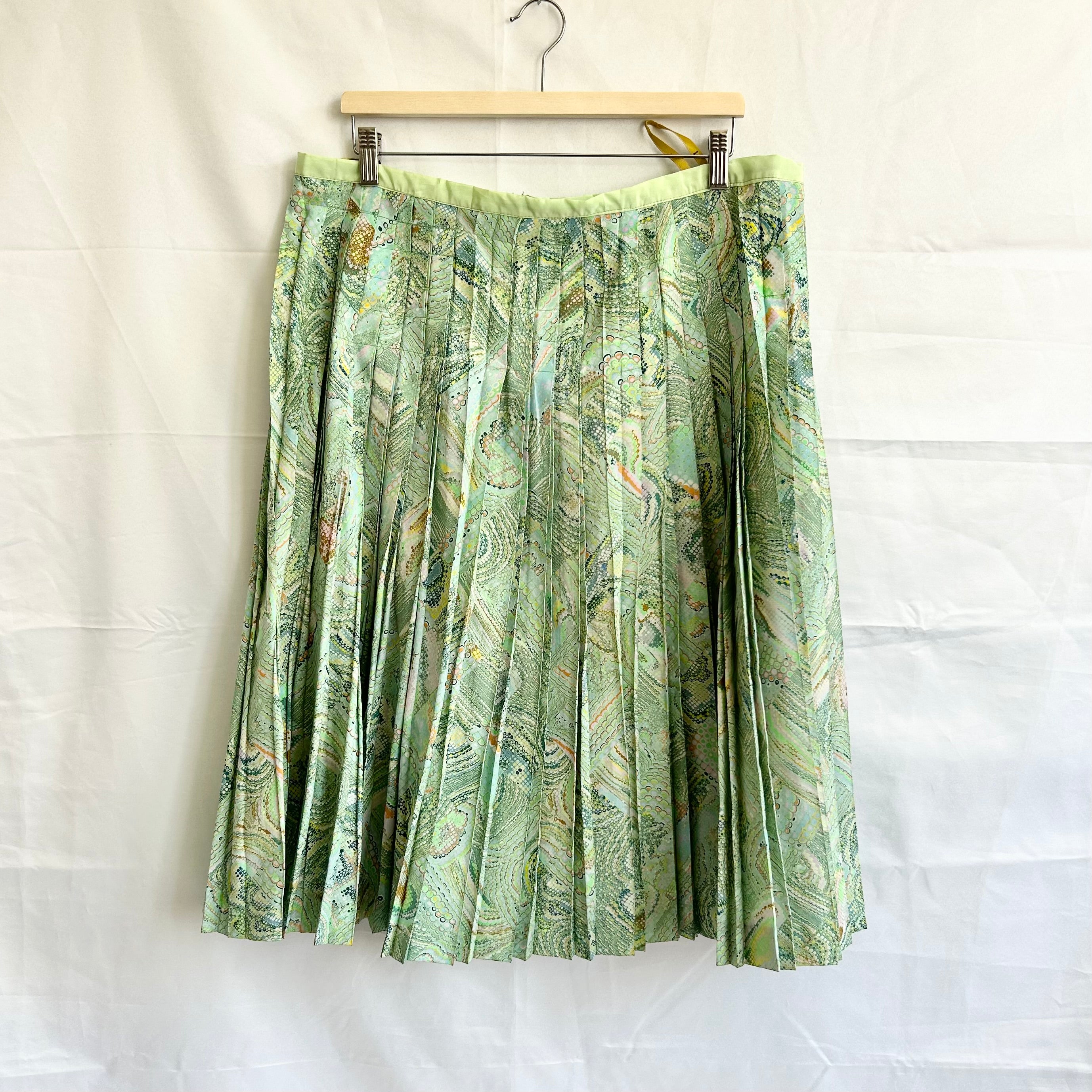 Vintage Pleated Floral Skirt