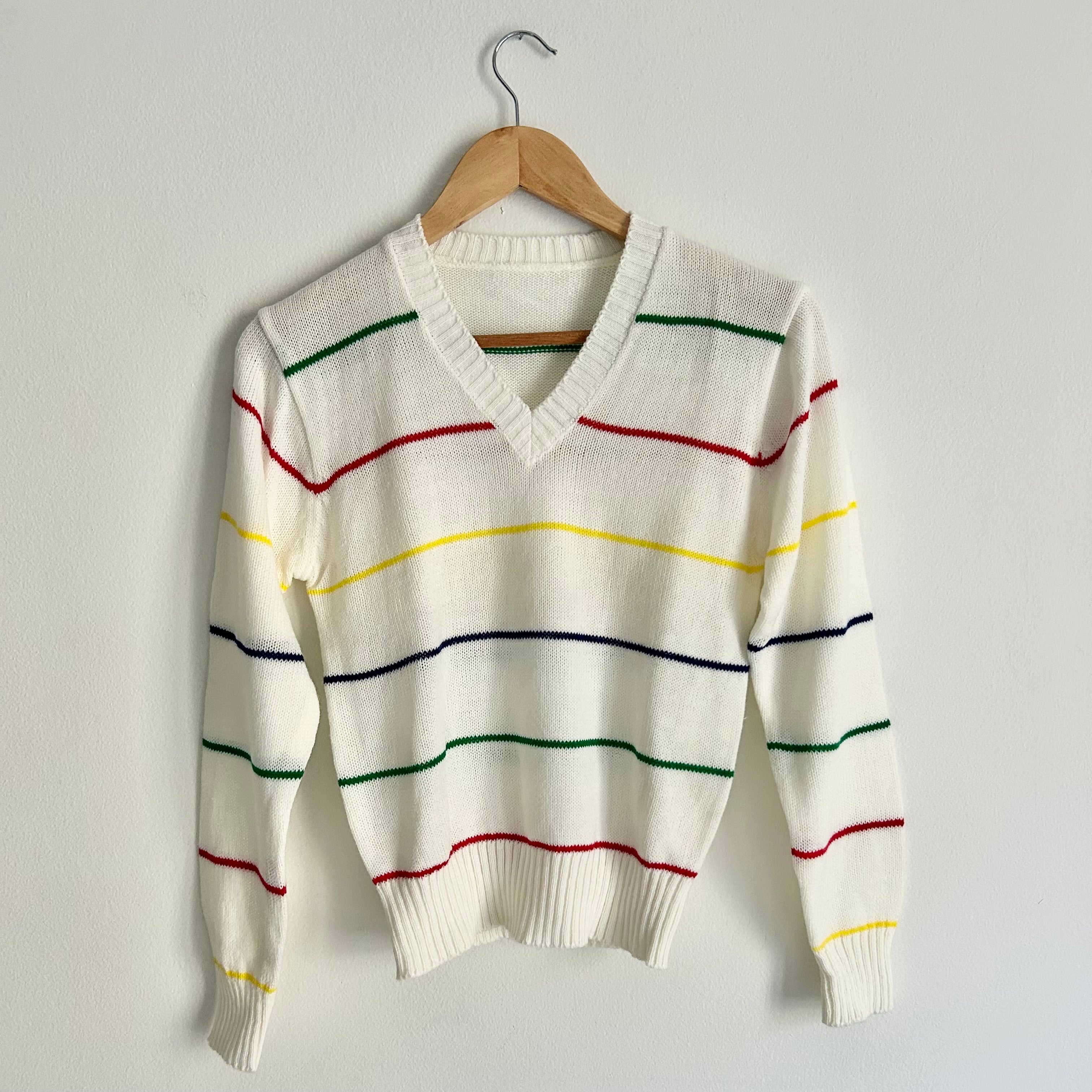 Vintage Stripe Ivory Knit