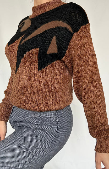 Vintage Sweater with Shoulder Pads