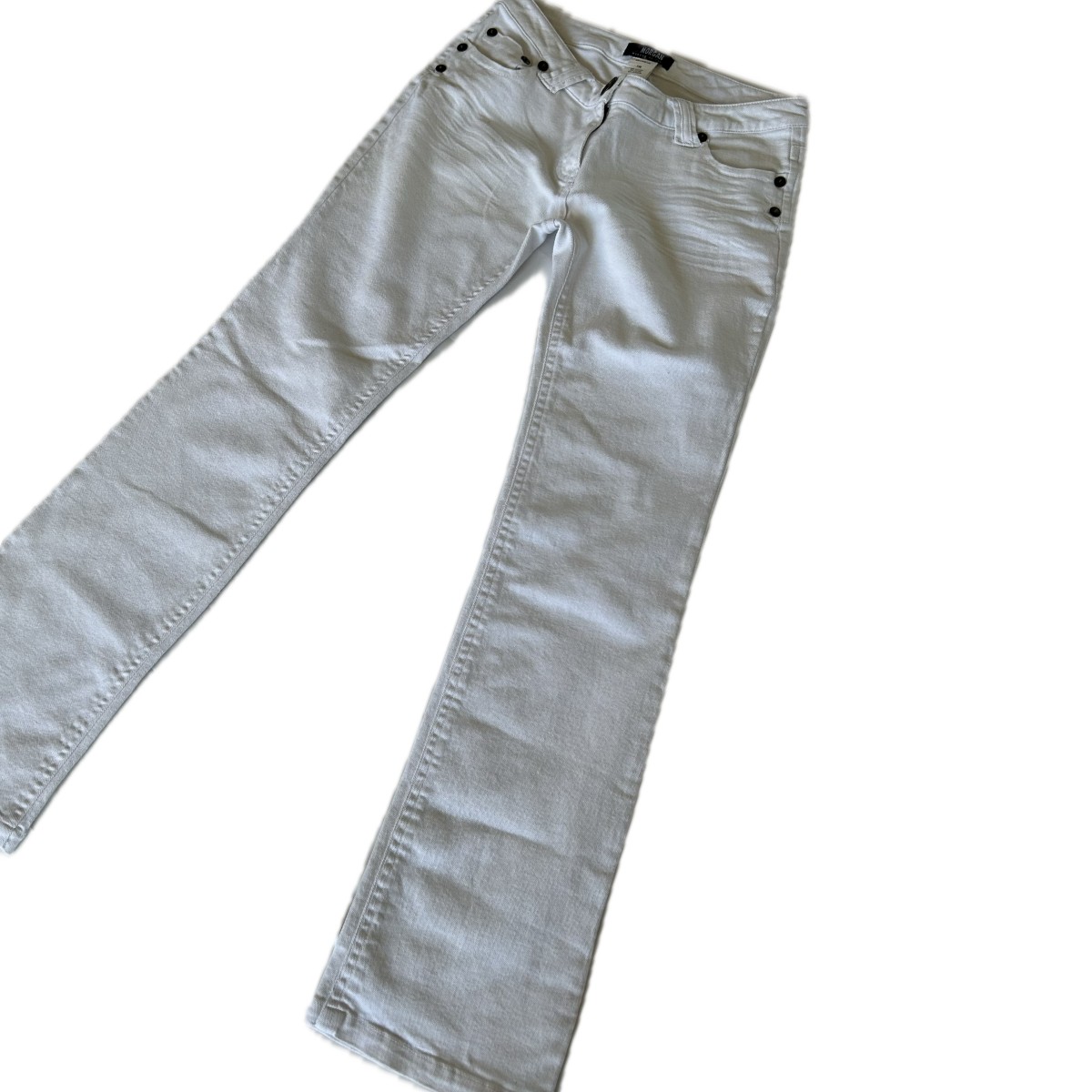 Y2K Low Waisted White Pants