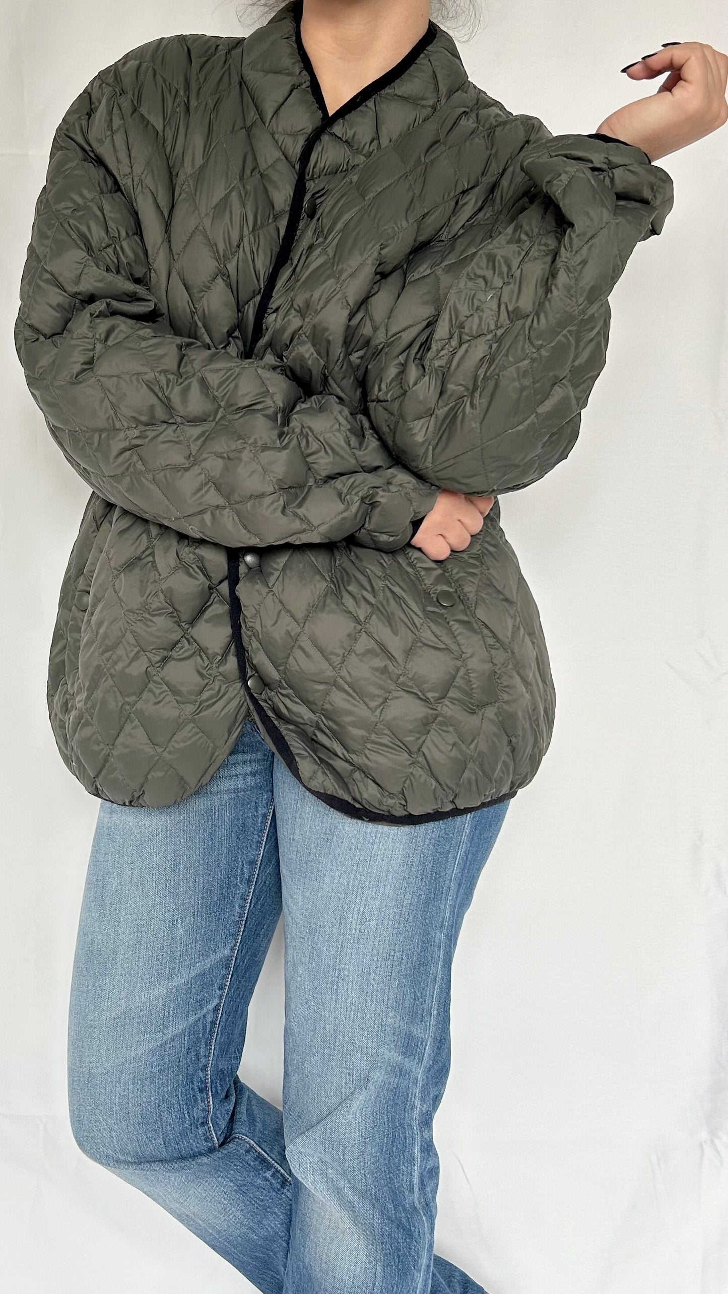 Olive Green Light Puffer