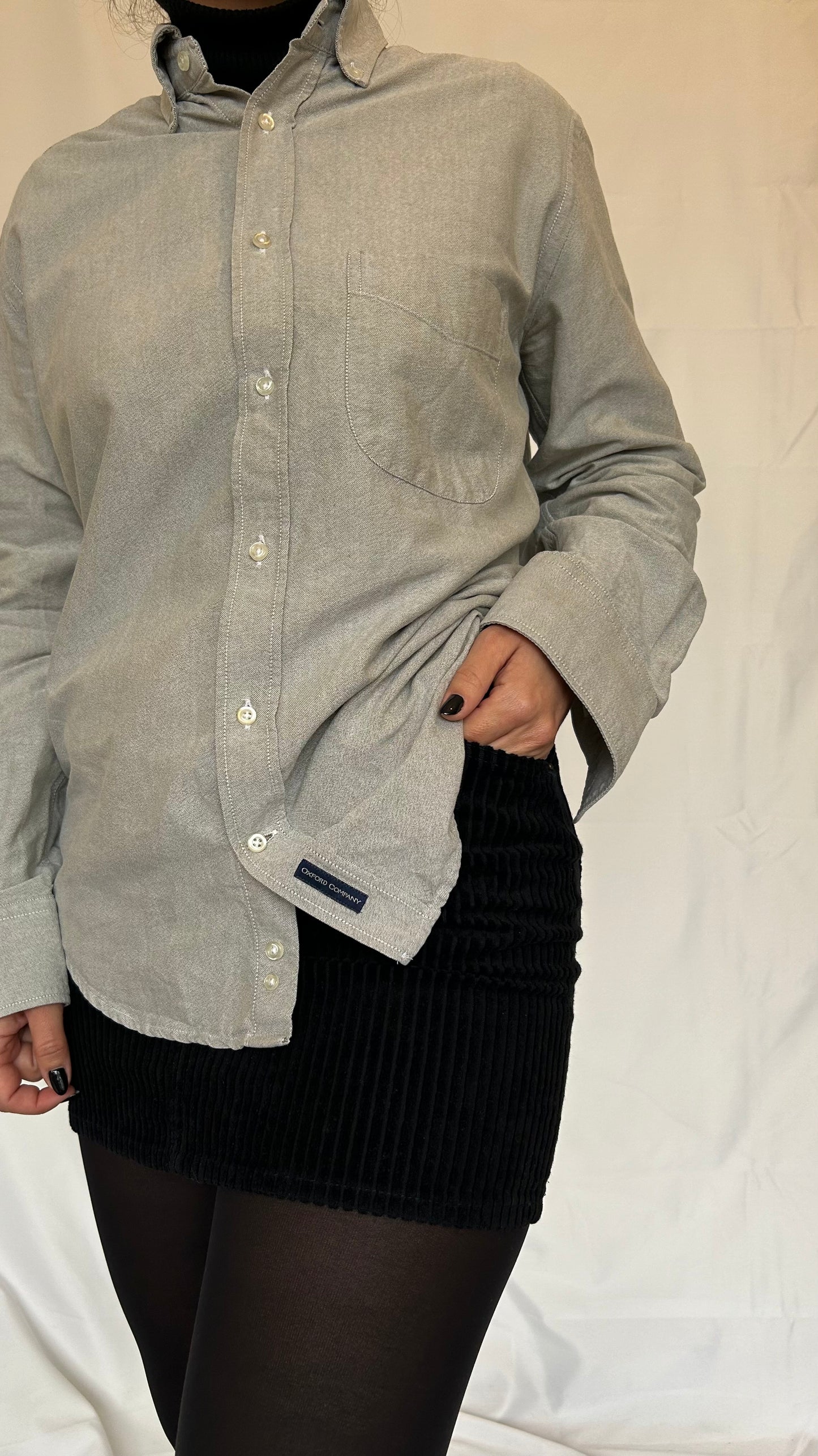 Oxford Company Grey Long Sleeve Shirt