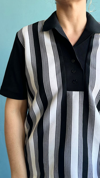 Vintage Striped Polo T-shirt