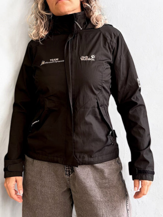 Jack Wolfskin Black Windbreaker