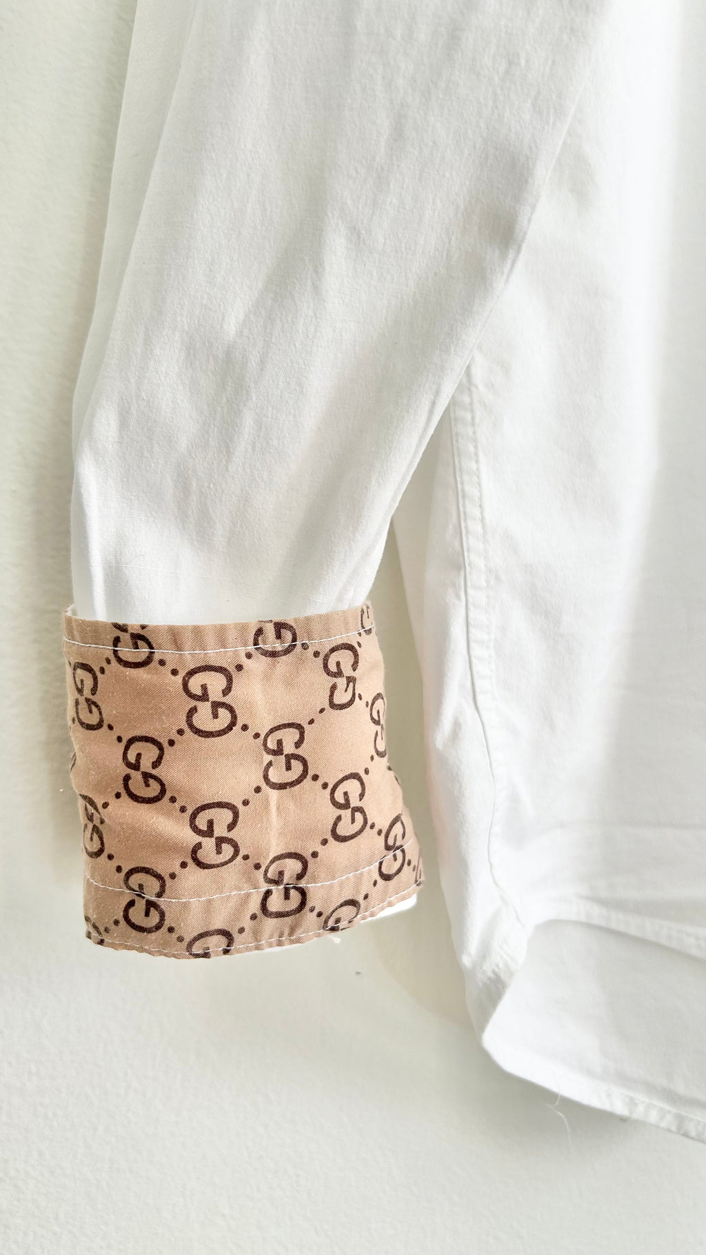 Vintage Gucci Long-Sleeve Shirt – White – 3XL