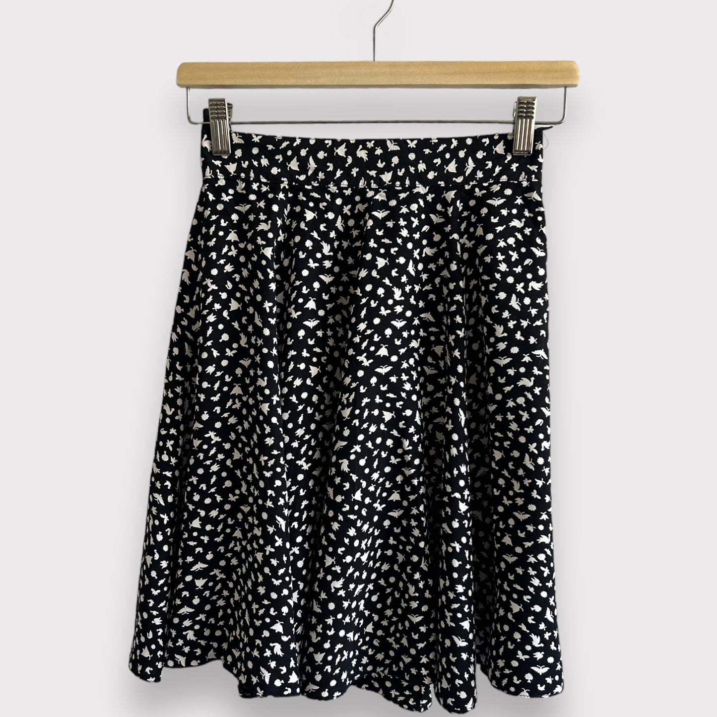 Vintage Flared Midi Skirt