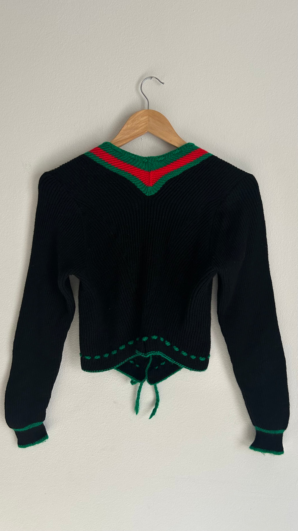 Vintage Alpine Folk-Style Cropped Top