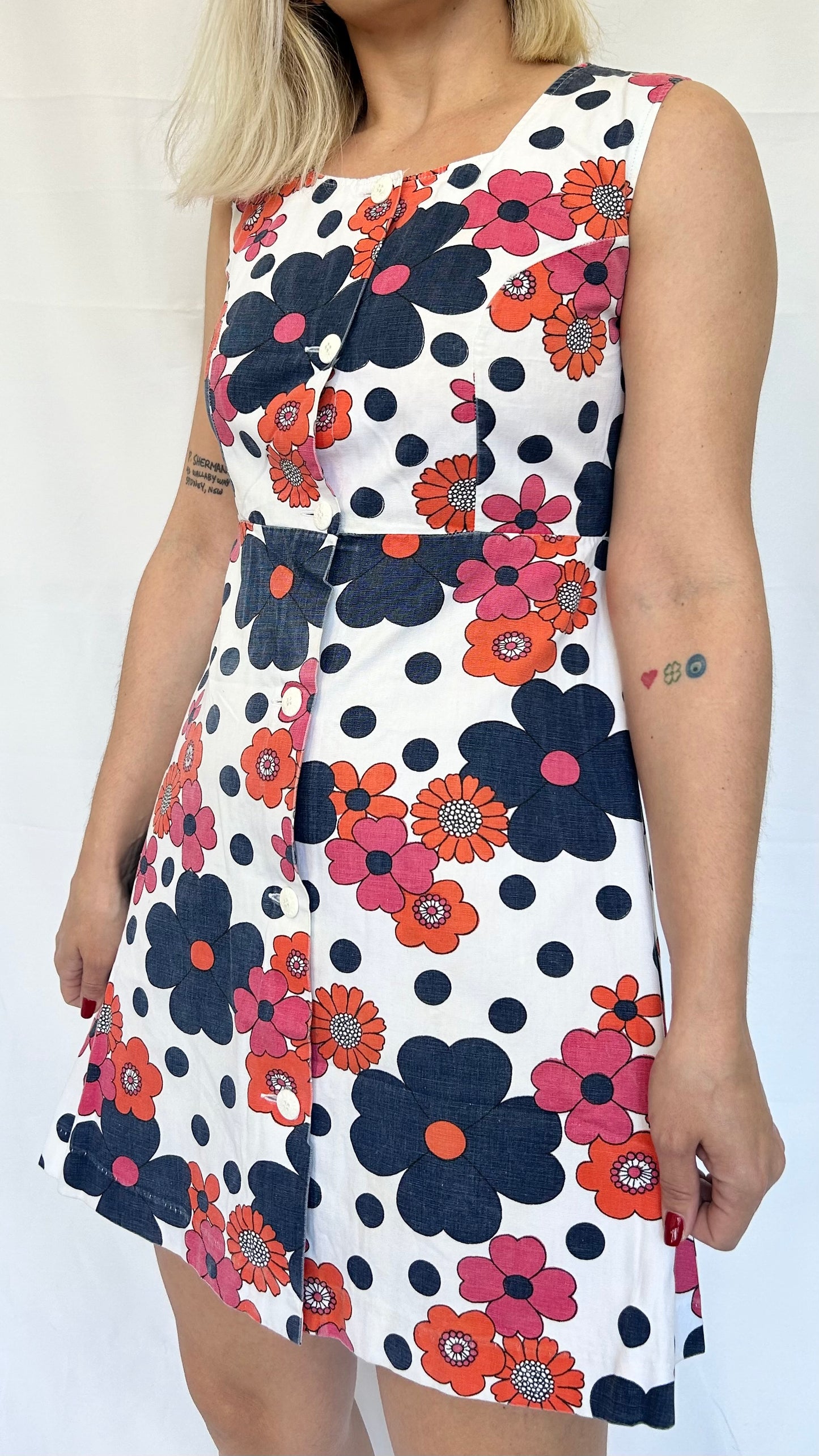 Vintage Floral Mini Dress