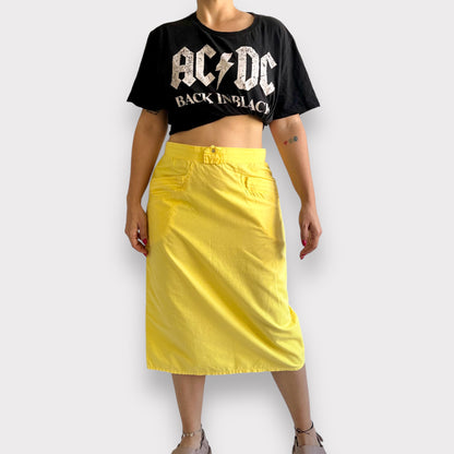 Vintage Yellow MidiSkirt