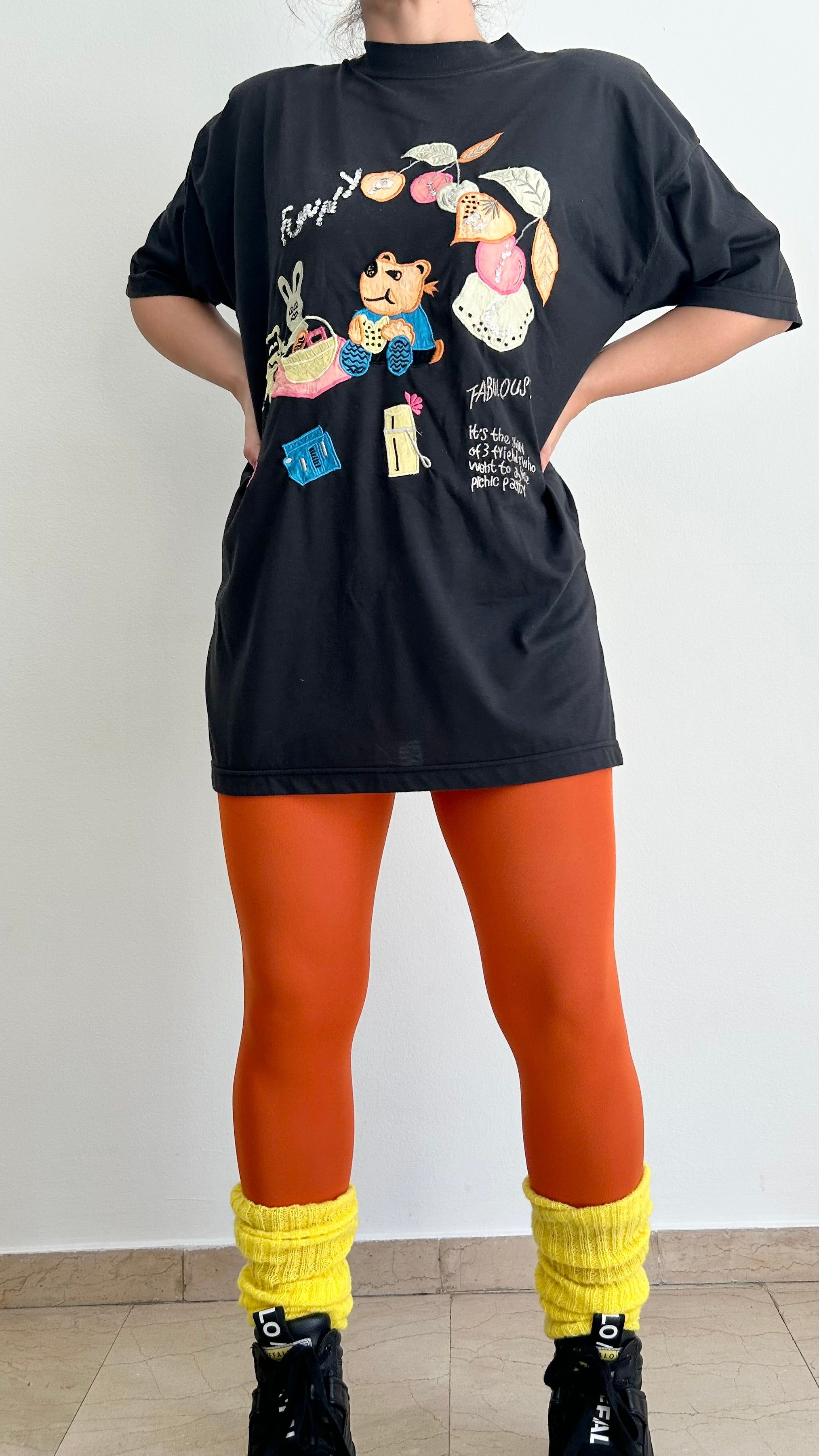 Vintage Oversized Embroidered T-Shirt