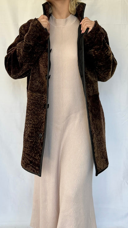 Vintage Faux Fur Double Face Coat