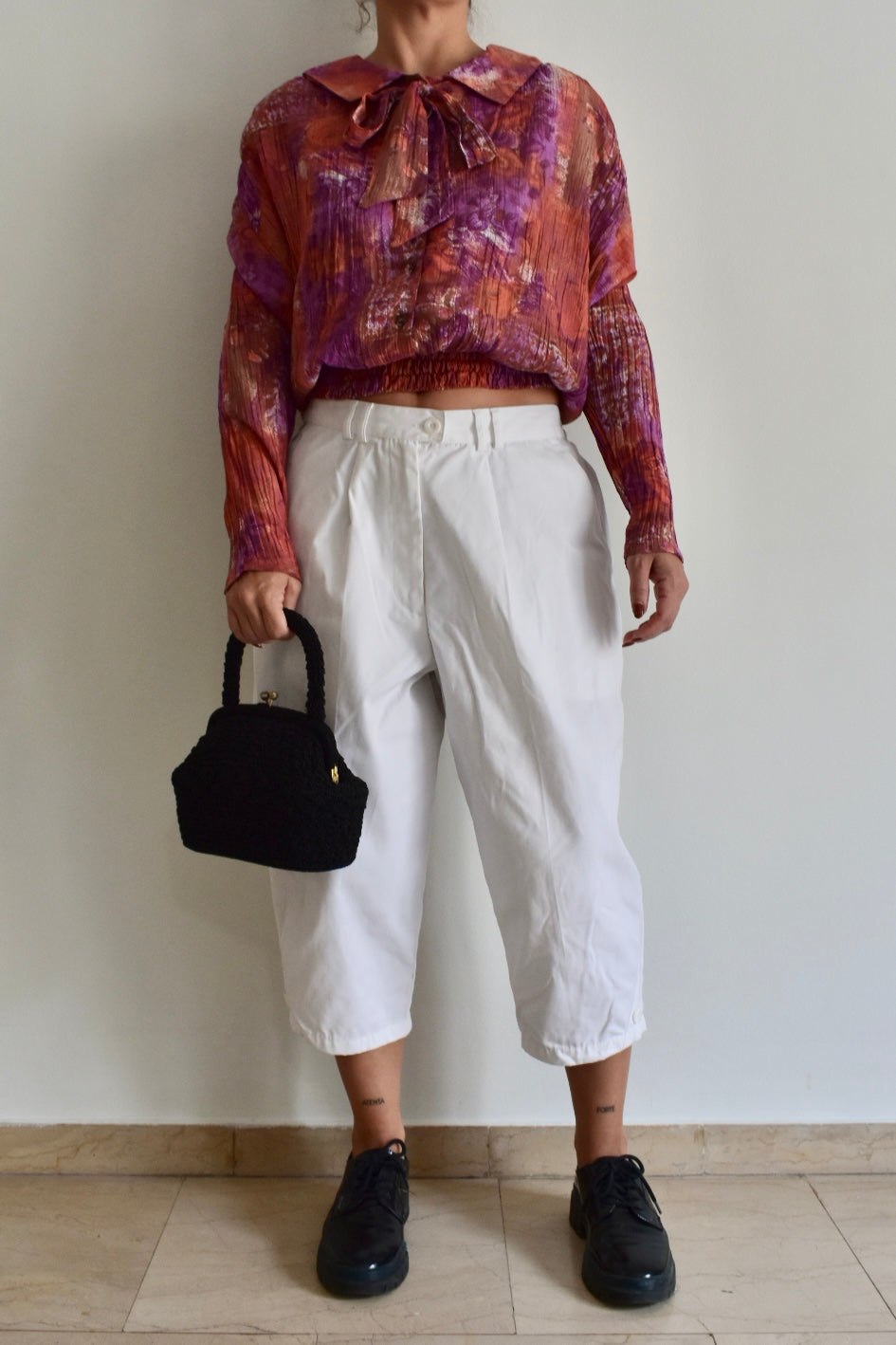 Vintage White Women’s Capri Pants
