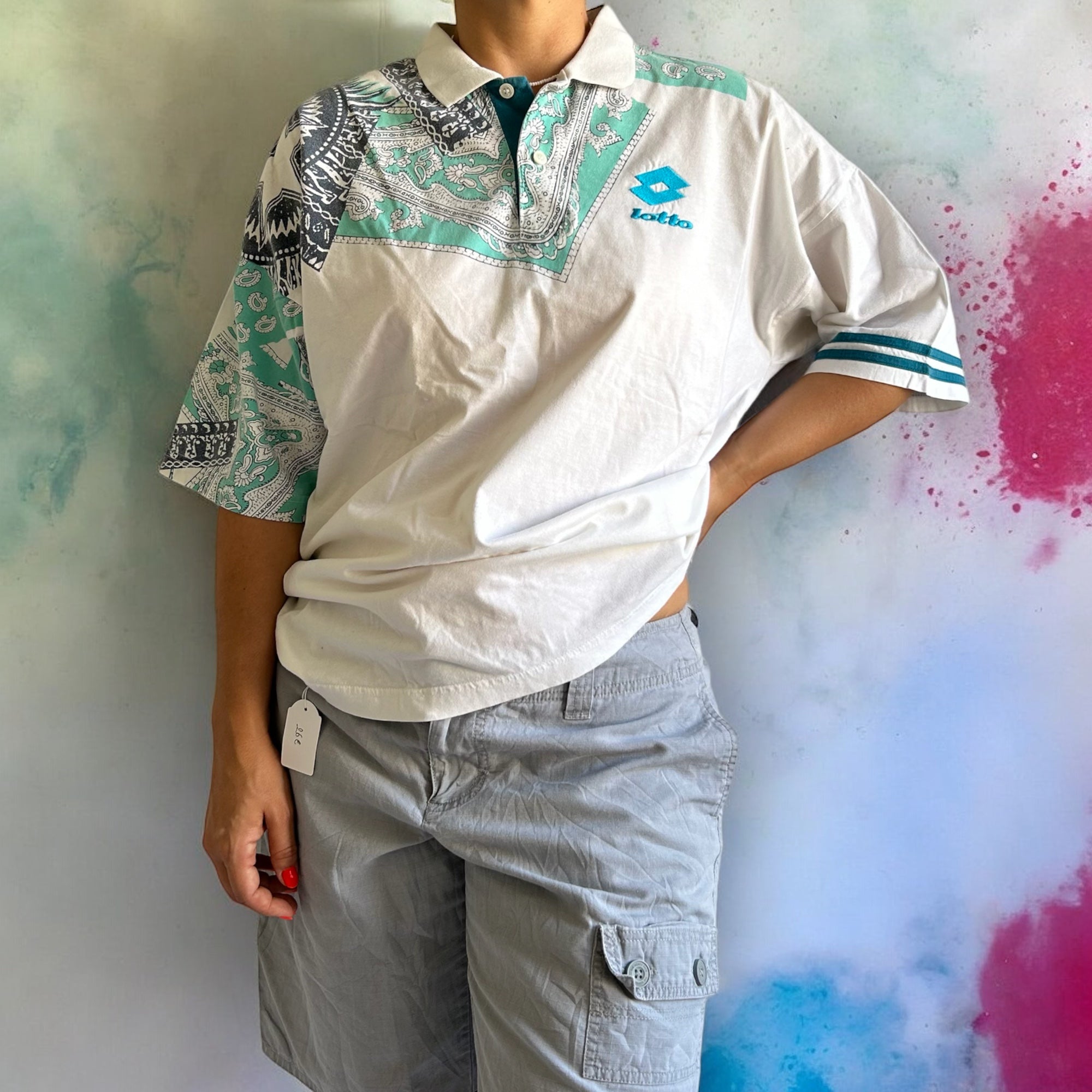 Rare 90s Lotto x Boris Becker Polo Shirt