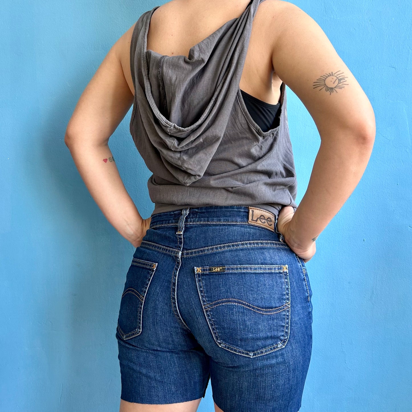 Vintage Reworked Lee CAMERON Denim Shorts