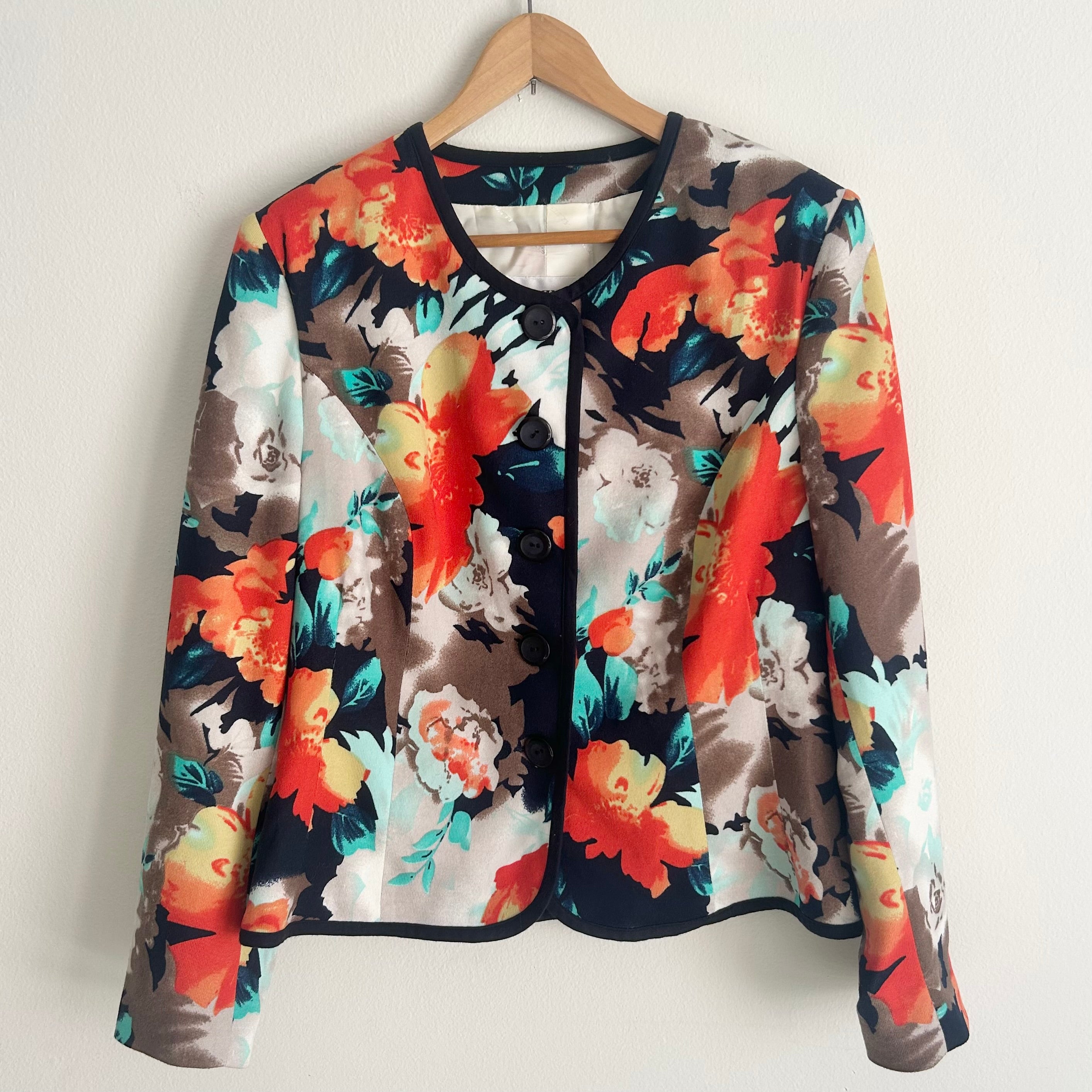 Luxima x Miss Sixty: Structured Floral Blazer - Italian Design Heritage - UK 16