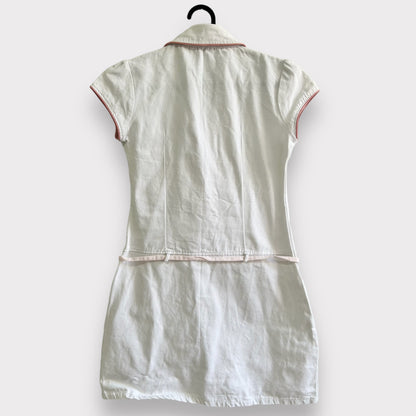 Vintage Mini White Denim Dress