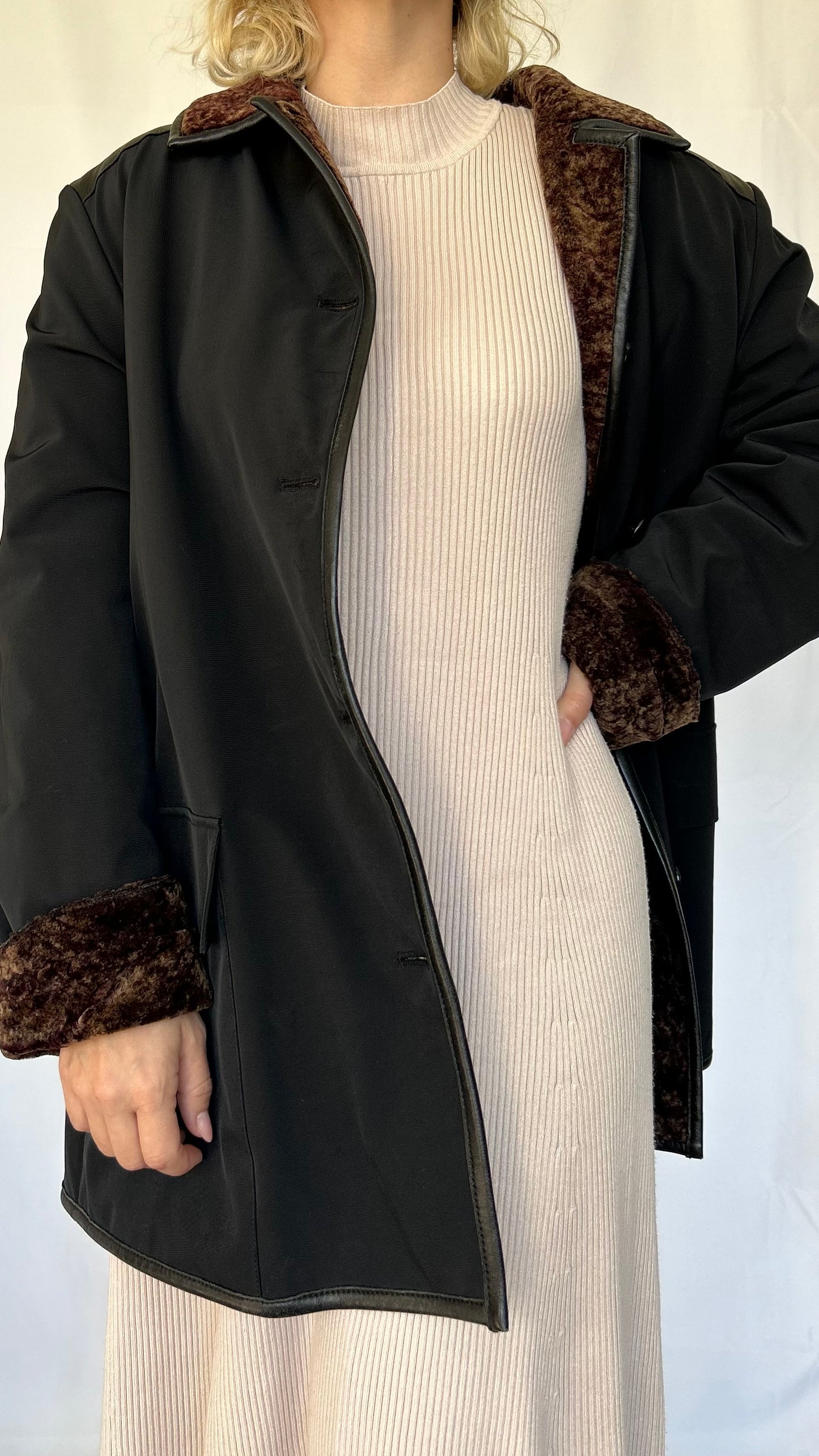 Vintage Faux Fur Double Face Coat