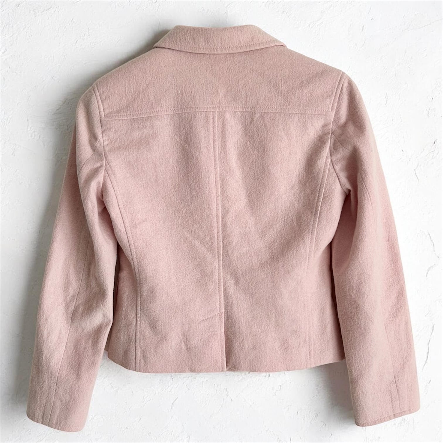 Vintage Set Skirt Suit – Soft Rose Virgin Wool & Cotton Blend