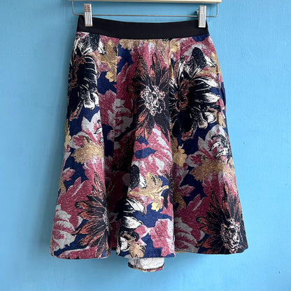 Floral Flared Skirt