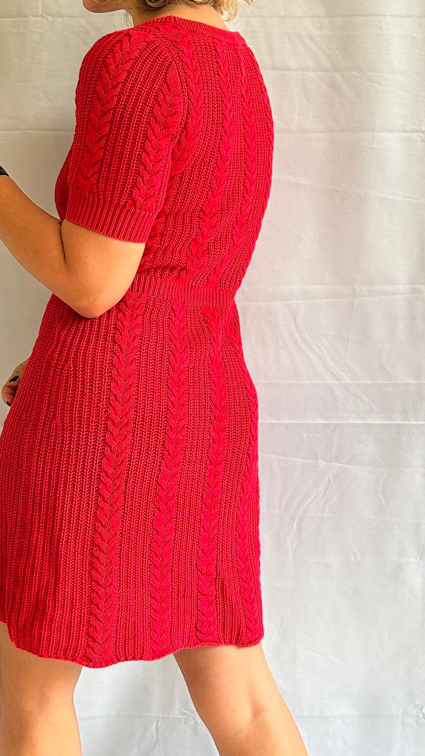 Knitted Red Dress