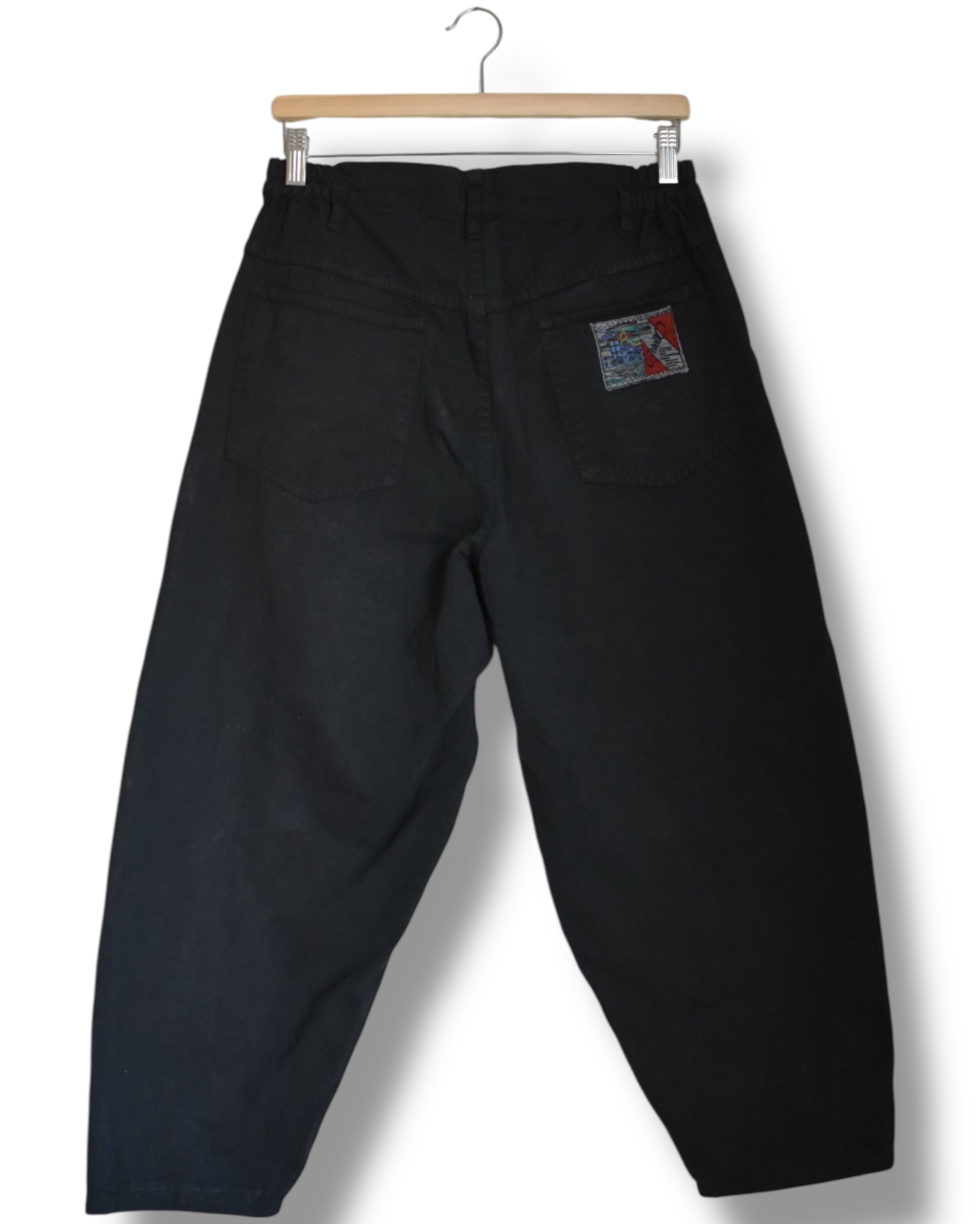 Vintage 1980s Oversized Black Pants