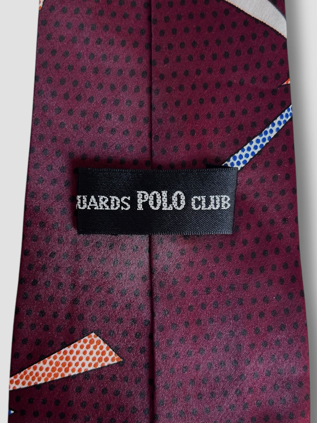Vintage Guards Polo Club Comics Tie