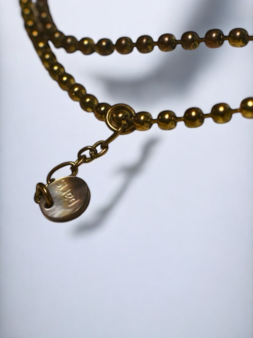 Vintage RS Paris Necklace – Gold Tone – Elegant French Jewelry 1980s/1990s - DOLL Pendant on Chain